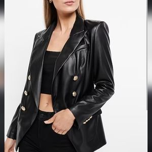 NWT Express Faux Leather Blazer